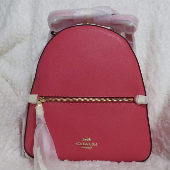 Coach Crossgrain Leather Jordyn Backpack (Watermelon) - Picture 1 of 6